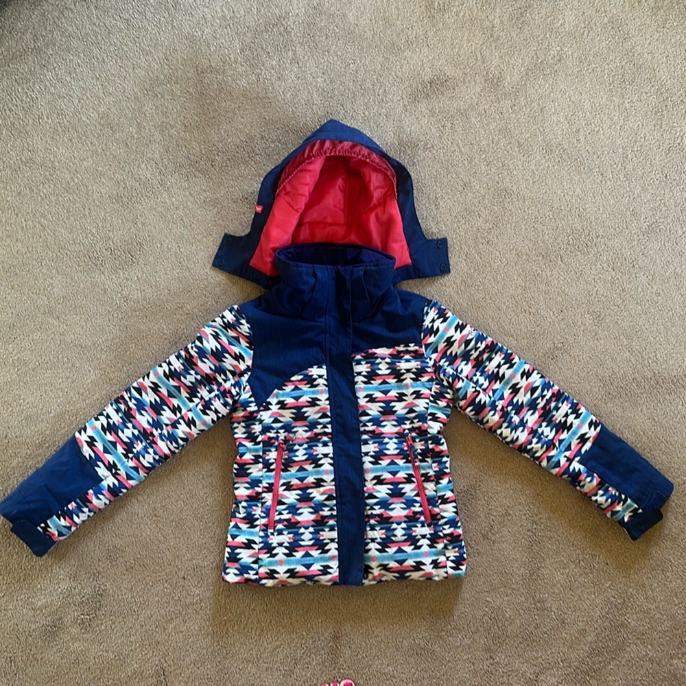 Roxy dryflight girls coat size 10 medium
